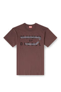 Diesel Regular T-shirt with D appliqué Mens