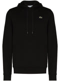 LACOSTE LOGO EMBROIDERED COTTON HOODIE