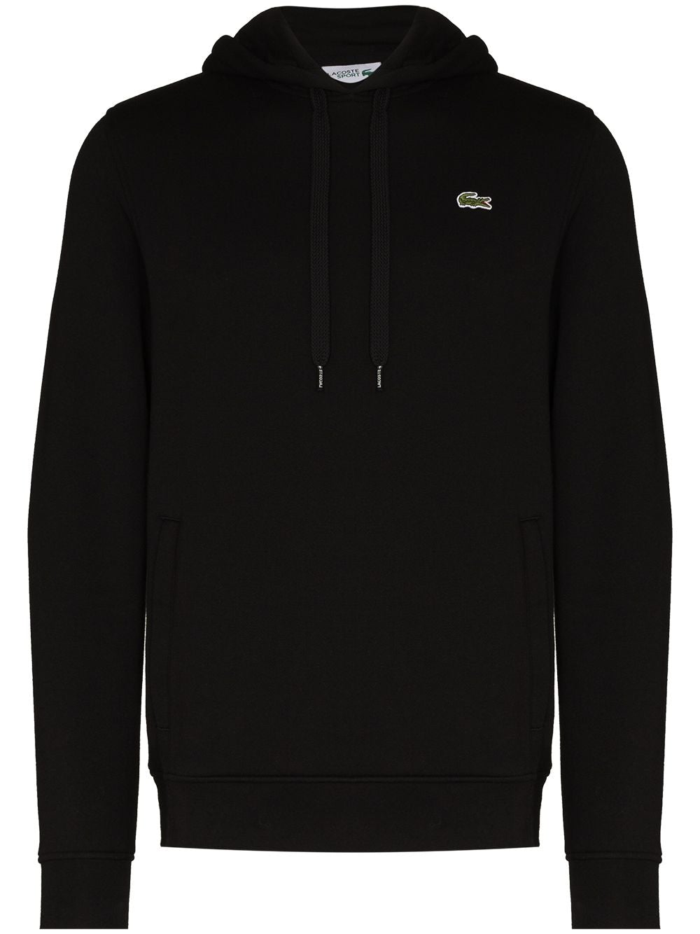 LACOSTE LOGO EMBROIDERED COTTON HOODIE