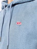 Diesel Logo Patch Denim Hoodie