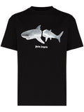 Palm Angels shark-print logo T-shirt