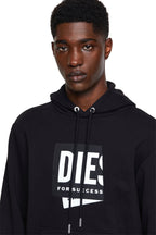 Diesel Hoodie With Folded Jacquard Label