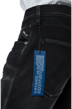 Replay Slim Fit Hyperflex White Shades Anbass Jeans