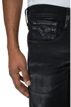 Replay Slim Fit Hyperflex White Shades Anbass Jeans