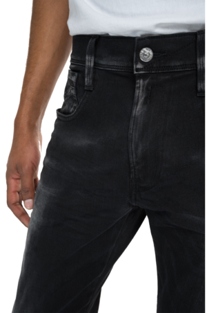 Replay Slim Fit Hyperflex White Shades Anbass Jeans
