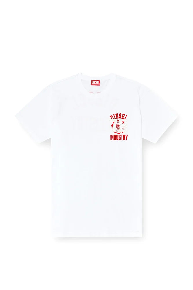 Diesel T-shirt with Industry flocked print