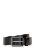 HUGO BOSS  ITALIAN-LEATHER BELT WITH DEBOSSED LOGO